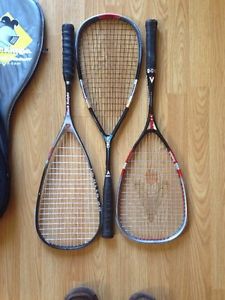 TWO 2 KARAKAL  SQUASH Racquets 1 Black Knight Squash Racquet