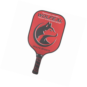 Wolfe XL Graphite Pickleball Paddle - Red w/ Cover