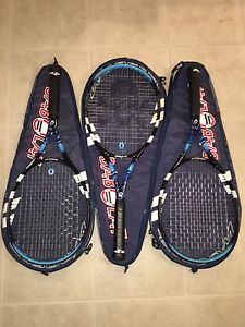 Babolat Swirly Pure Drive Tennis Racquets (3), 4-3/8ths