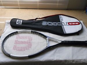 Wilson NCode N-Code N6 110 Tennis Racquet with Case Excellent Condition