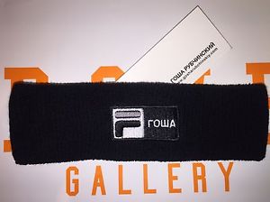 GOSHA RUBCHINSKIY RSVP EXCLUSIVE FILA HEADBAND BLACK BRAND NEW W/ Receipt