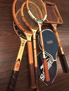 vintage tennis racquets SPALDING WRIGHT DITSON YONEX PANCHO GONZALES SPEEDWIN