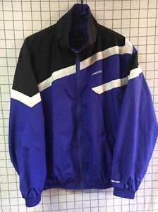 HEAD Tennis Warm up Jacket Track Suit Top Windbreaker Full Zip Mens Medium M