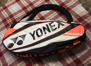 YONEX Pro Series For Competition Bag Tennis -White/Orange "ish" - Used