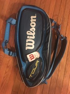 *NEW*WILSON Tour V 9 pack blue bag Racketbag x9 Tennisbag blue 9er pro Factor