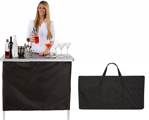 Trademark Innovations Red Cup Pong Portable Bar Table-Two Skirts Included