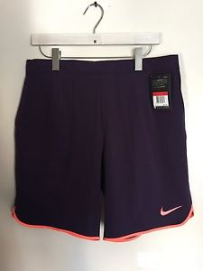 NEW NIKE 9" NikeCourt Flex TENNIS Roger Federer SHORTS 728980-524 SZ L