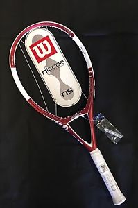 WILSON nCODE n5 FORCE OS 110 TENNIS RACQUET 4 3/8  New with manufurer wrap