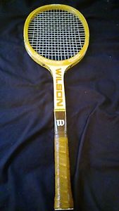 VINTAGE WILSON KRAMER CUP JACK KRAMER WOOD TENNIS RACKET WITH HEAD PRESS