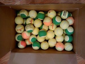 96 Used Tennis Balls!  Good condition!  Suitable for Chairs, Walkers, Dog Toys!