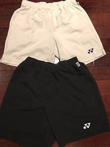 Yonex Badminton Tennis Shorts Black White Lot of 2