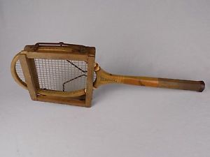 Vintage Wooden Tennis Racket With Press | NJ Magnan Corp | Master |