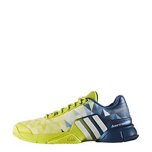 adidas Barricade 2016 men Lime/White/Blue BA8386