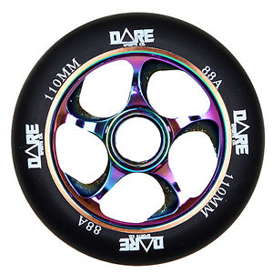 Dare Rapide Roue De Scooter - Noir/Néochrome 110mm