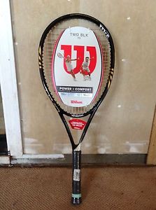 NEW Wilson Two BLX 110 (16 x 20) Tennis Racket - Strung with $25 sensation