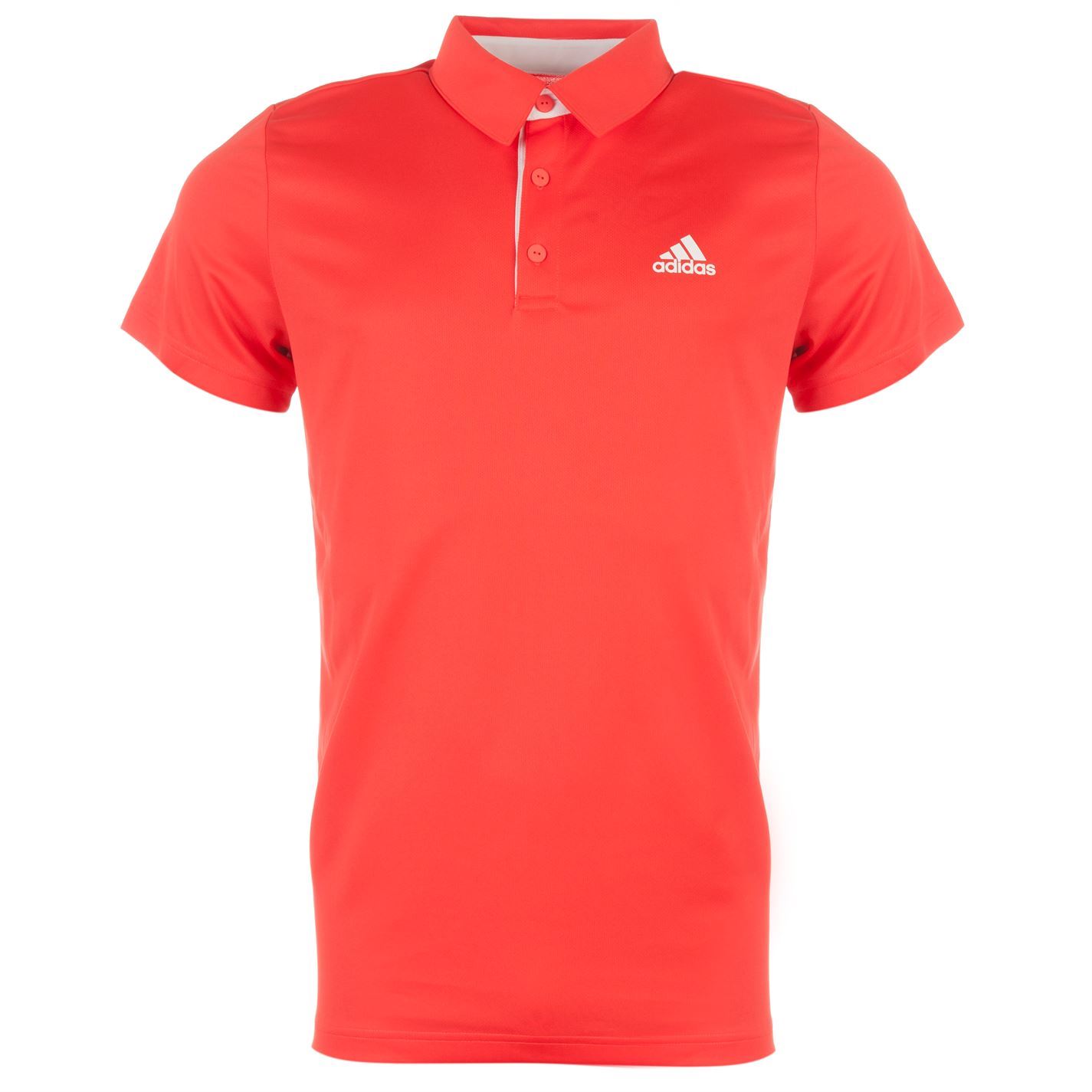 Adidas Fab Tennis Polo Shirt Mens Red Top T-Shirt Tee