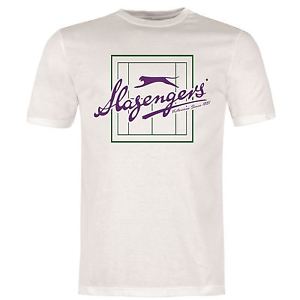 Slazenger Victourious Since 1881 Tennis T-Shirt Mens White Top Tee Shirt