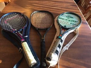 x3 Dunlop Max TEST Racquet 500i Grafil XAS 400i Revelation Pro 4-1/2 4-1/4 WIN3!