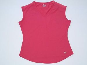 Fila, Women's Cap Sleeve Tennis Top, Coral, Sz. Medium