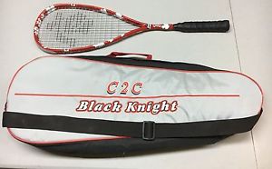 2 Black Knight Squash Racquets  w Bags C2C and HMG