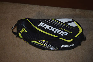 Brand New Green Black Babolat Aero Line Racquet Bag Holds 6 Racquets Great
