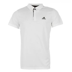 Adidas Fab Tennis Polo Shirt Mens White Top T-Shirt Tee