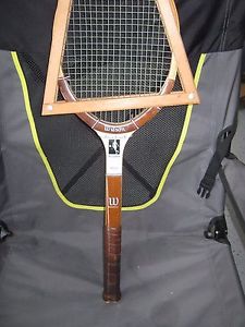 Vintage 1970's Wilson CHRIS EVERT Autograph Model Wooden Tennis Racquet w/press!