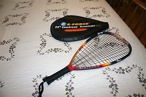 E-Force Bedlam Lite 170 Titanium 22" Longstring Racquetball Racquet Black Grip