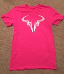 Rafael Nadal Men's Tennis T Shirt Small Pink