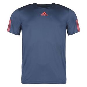 Adidas Barricade Tennis T-Shirt Mens Blue Top Tee Shirt