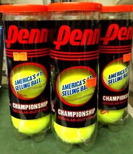 Penn Championship Regular Duty Tennis Balls Pack of 10. 30 Balls Total