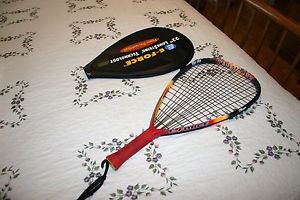 E-Force Bedlam Lite 170 Titanium 22" Longstring Racquetball Racquet Red Grip