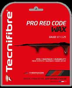 *Lot of 6* TECNIFIBRE PRO RED CODE WAX 1.25mm Tennis String Sets 12m/40ft