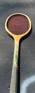 Vintage Wright & Ditson early Wood Tennis Racquet Comet Antique Great Display!