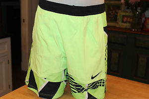 NIKE COURT SHORTS*NEW WITH TAGS*NEW STYLE FOR 2017*VOLT & BLACK!RETAILS $60