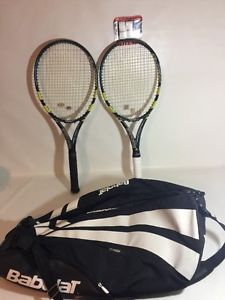 BABOLAT AEROPRO DRIVE + WOOFER RACQUET TENNIS SEE PICS 