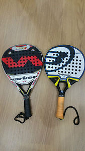 Dos palas de padel varlion y bull padel