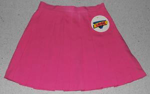 Tennis Skirt Pleated/Polyester Peach Pink (Sporting Look)  [size 6]