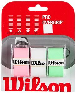 Wilson Pro 3-Pack Overgrip (Assorted) Tennis Brand New