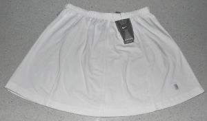 Tennis Skirt "NIKE Dri-Fit" Elastic Waist w/ Drawstring (White)  Med or Large