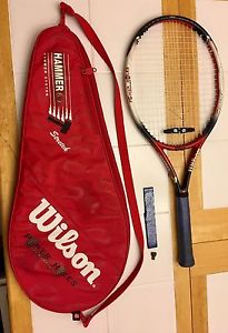 Wilson Hammer 6.4 Stretch Power Holes Tennis Racket/Racquet - 110sq In - 4 1/2