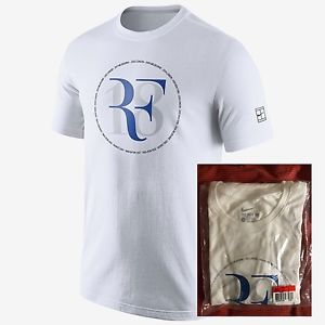 Nike Court Tennis Roger Federer Grand Slam RF 18 T Shirt QS Celebration Large