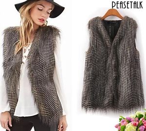 Fashion Women Quality Faux Peacock Fur Warm Short Coat Overcoat Jacket Outwear