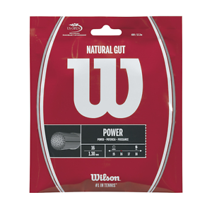 WILSON Natural Gut 16 tennis racquet racket string - Natural - Auth Dealer