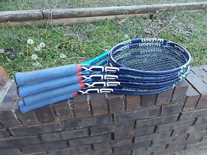 4 Wilson Tidal Force BLX Tennis Racquets Racket lot 105" head 9.3 oz. weight