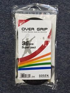 Gosen OG-110 Extra Absorbent Overgrip 36 Pack Overgrips Black