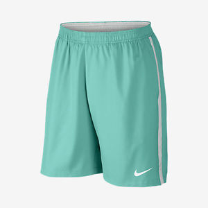 NEW Nike 9 Inch Court Green Dri-FIT Tennis Shorts FEDERER NADAL 645045 405 LARGE