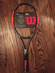 Wilson Burn 100 Team Tennis Racket - 2017 Newest Version - 4 1/4