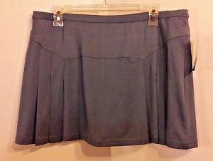 Bolle Womens Green Teal Pleated Athletic Tennis Golf Sports Skirt Skort Size XL