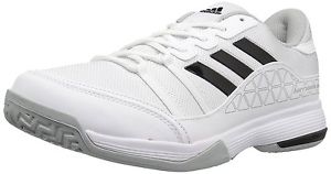 adidas Performance Mens Barricade Court Wide Tennis Shoe, White/Black/Light 10 W